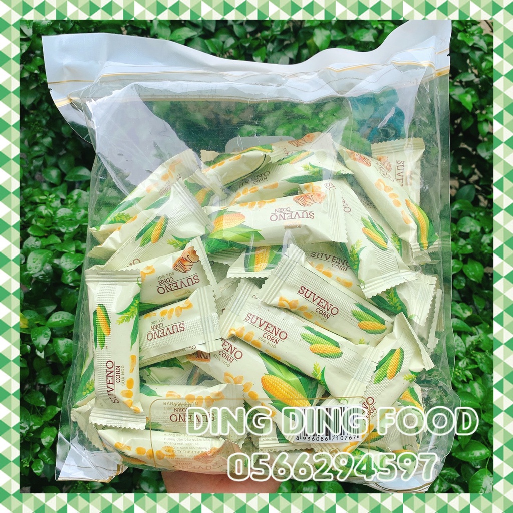 Mới - 500g Bánh Xốp Suveno Vị Bắp/ Ngô , Kem Sữa Chua Giòn Thiên Thảo, Ăn Vặt Siêu Ngon, DING DING FOOD