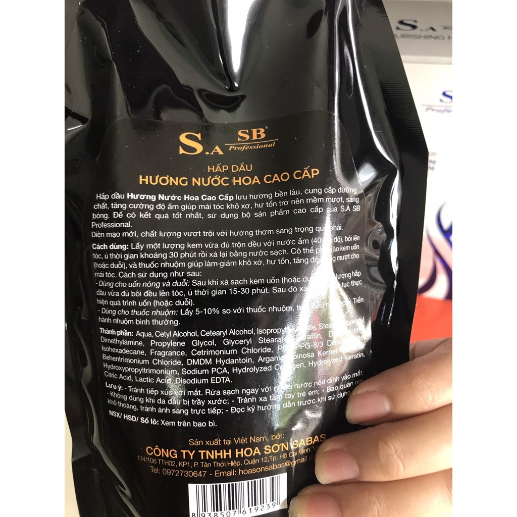 [FREE SHIP] KEM HẤP DẦU COLLAGEN HƯƠNG NƯỚC HOA CAO CẤP SB - PHỤC HỒI TÓC HƯ TỔN - 500ml - túi đen - 0108 | BigBuy360 - bigbuy360.vn