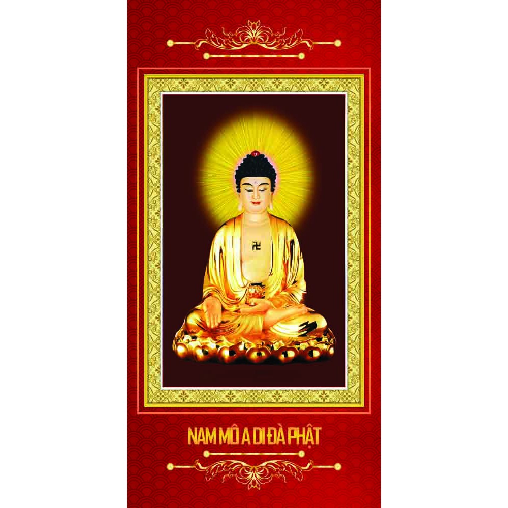 Tranh Phật Kim Sa Phật A Di Đà 40x0cm