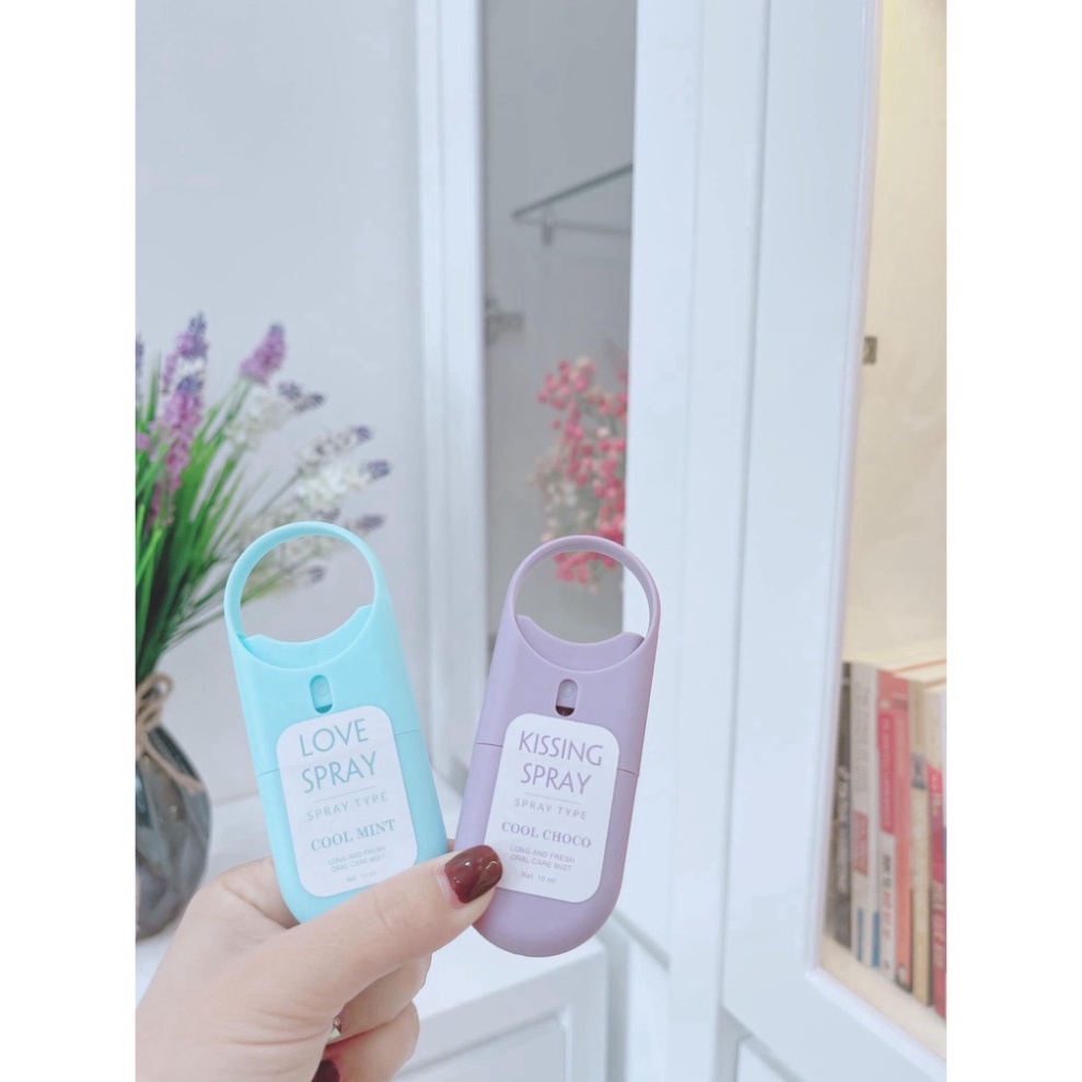 Xịt miệng ❤️𝑭𝒓𝒆𝒆𝒔𝒉𝒊𝒑❤️Xịt thơm miệng love spray