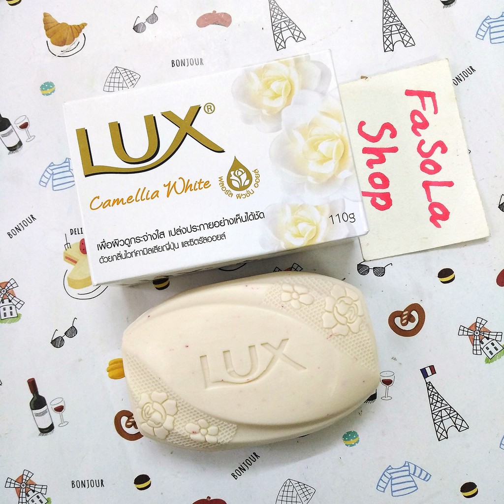 Lốc 4 bánh xà phòng LUX Thái Lan bánh to 110g 🇹🇭 xà bông cục soap sáp hoa hồng, hoa trà | BigBuy360 - bigbuy360.vn