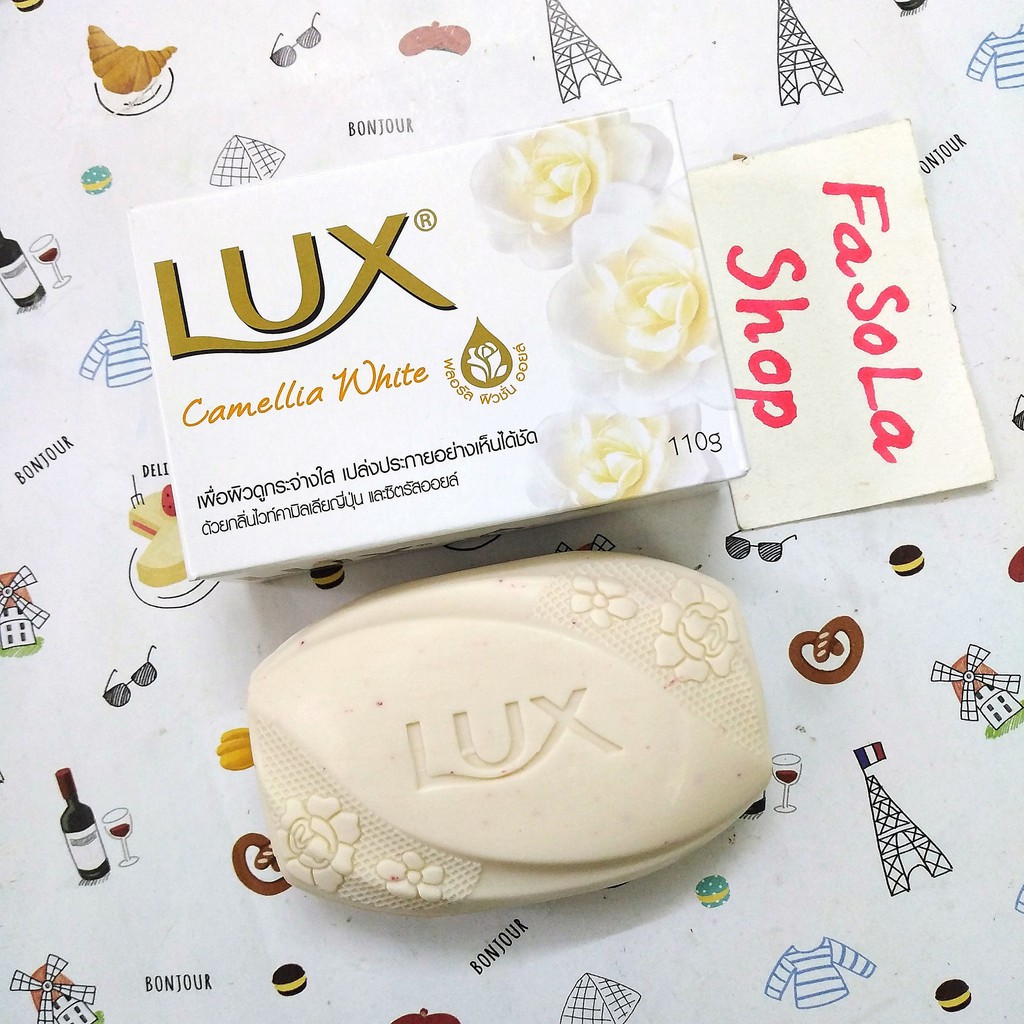 Lốc 4 bánh xà phòng LUX Thái Lan bánh to 110g 🇹🇭 xà bông cục soap sáp hoa hồng, hoa trà