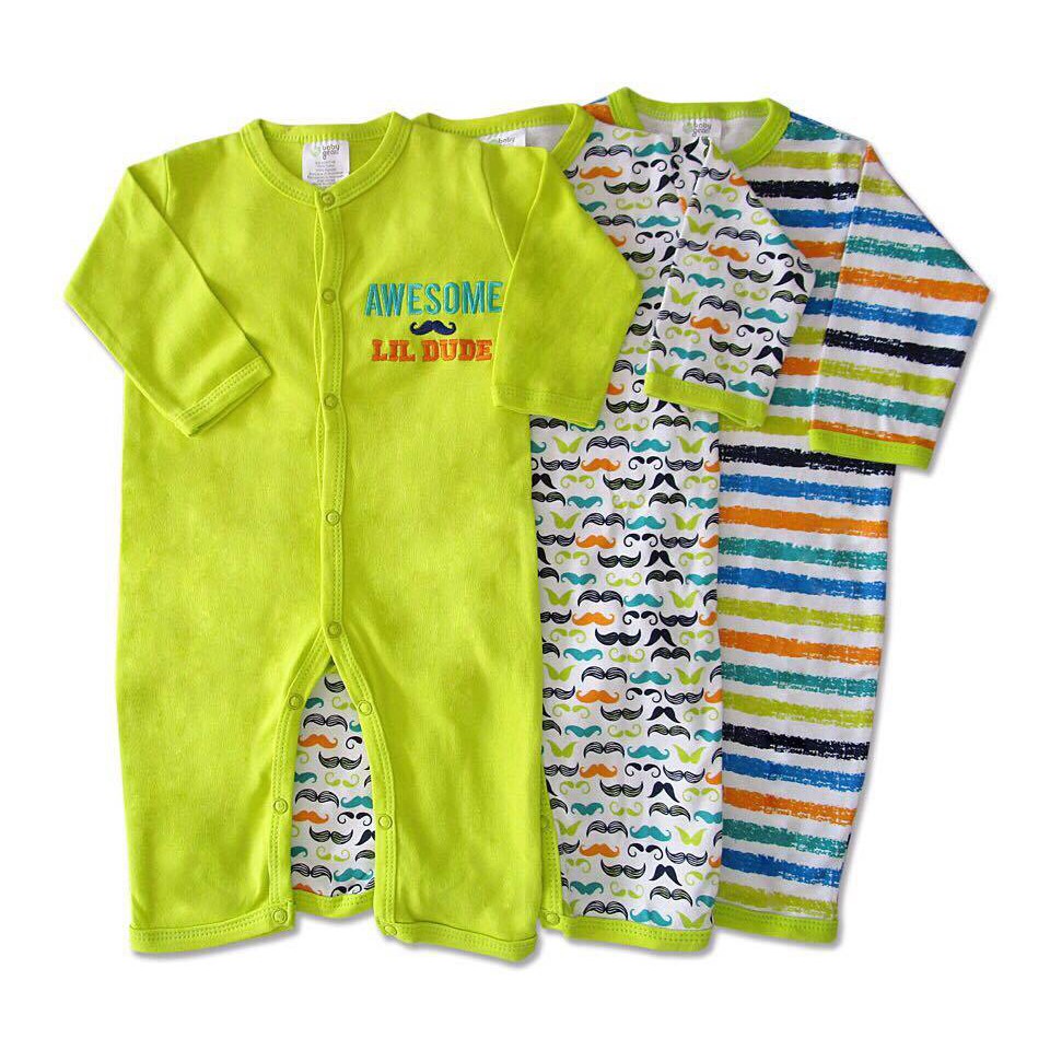 Set 3 body liền không tất xuất dư cho bé trai và bé gái
