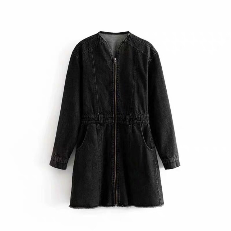 Đầm bò ghi xám Zara