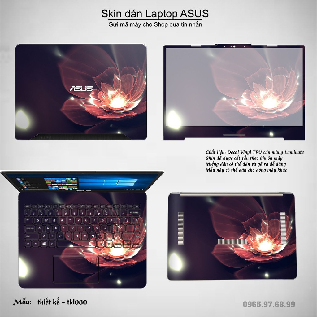 Skin dán Laptop Asus in hình thiết kế _nhiều mẫu 7 (inbox mã máy cho Shop)