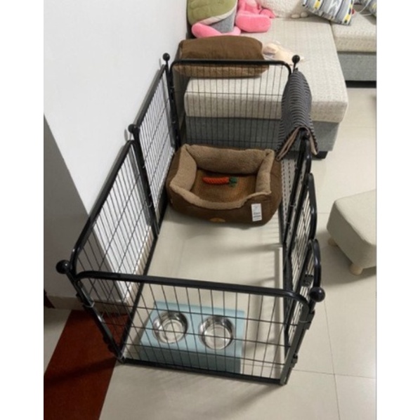 Chuồng Quây Chó Lớn - Nan Ống Sắt sơn tĩnh điện - Gồm 6 tấm ghép kích thước 90*100cm hoặc 100x120cm