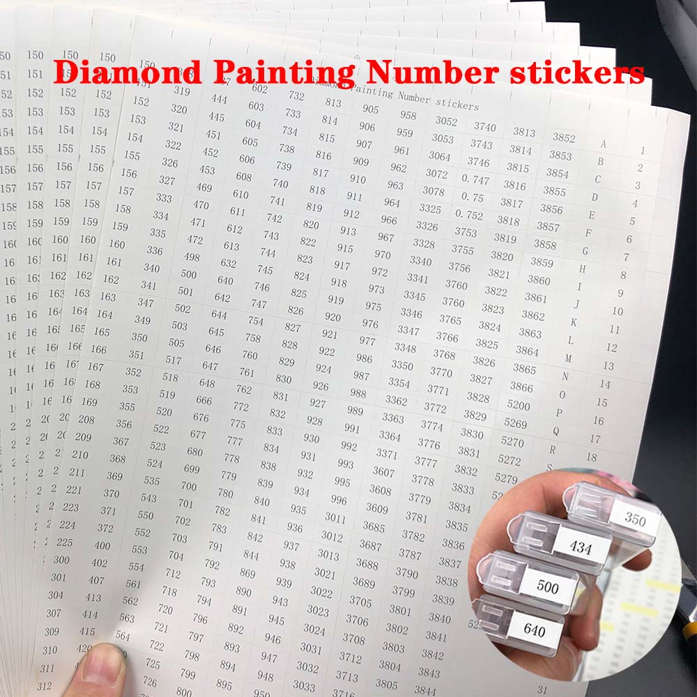 Bộ 2 Tấm Nhãn Dán Đánh Dấu Số Khổ A4 546 Tiện Dụng