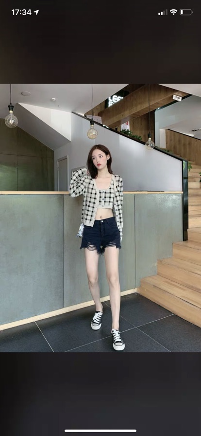 SET ÁO KHOÁC CROPTOP Len Dày  Jennie Blackpink- cheapmoment cùng Jennie