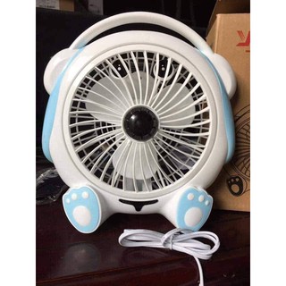 Quạt Để Bàn Làm Việc Hoặc Để Giường Cho Trẻ Em Hình Thú Xinh Xắn Nguồn Điện 220V