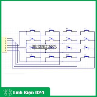 Bàn Phím Ma Trận 4x4 V2 ( Phím Cắm )
