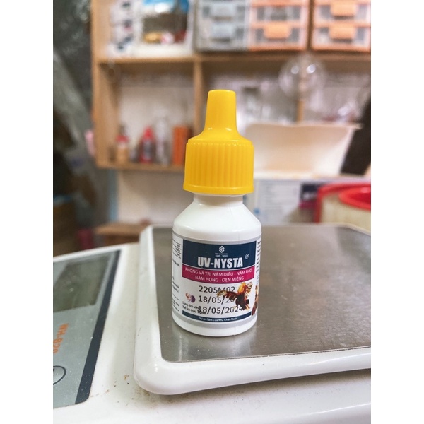 UV Nysta - hỗ trợ chim vẹt nấm diều lọ 10ml.