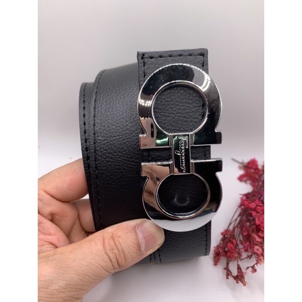 Thắt lưng nam- Dây nịt da mặt chữ a bạc - đẳng cấp và sang trọng new 2022