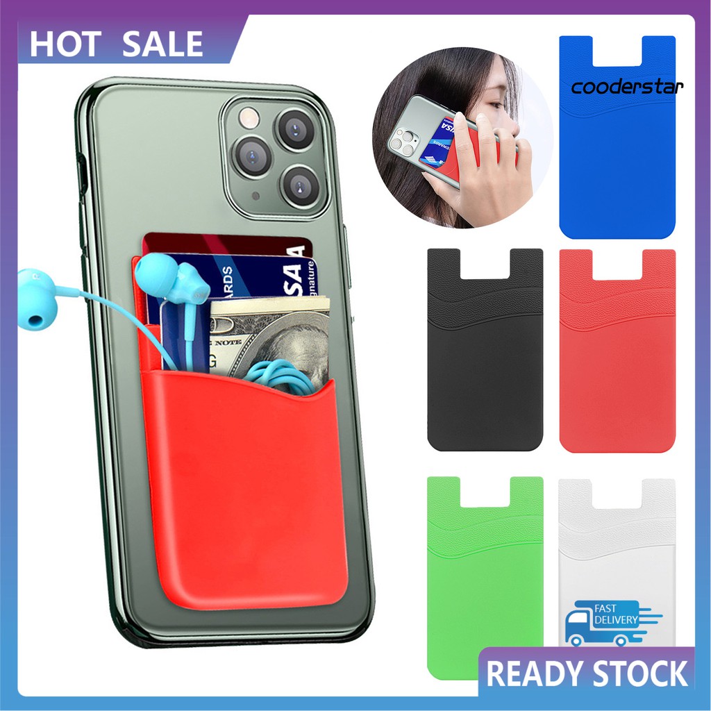 Ví silicone tự dính đựng thẻ tiện lợi dành cho điện thoại