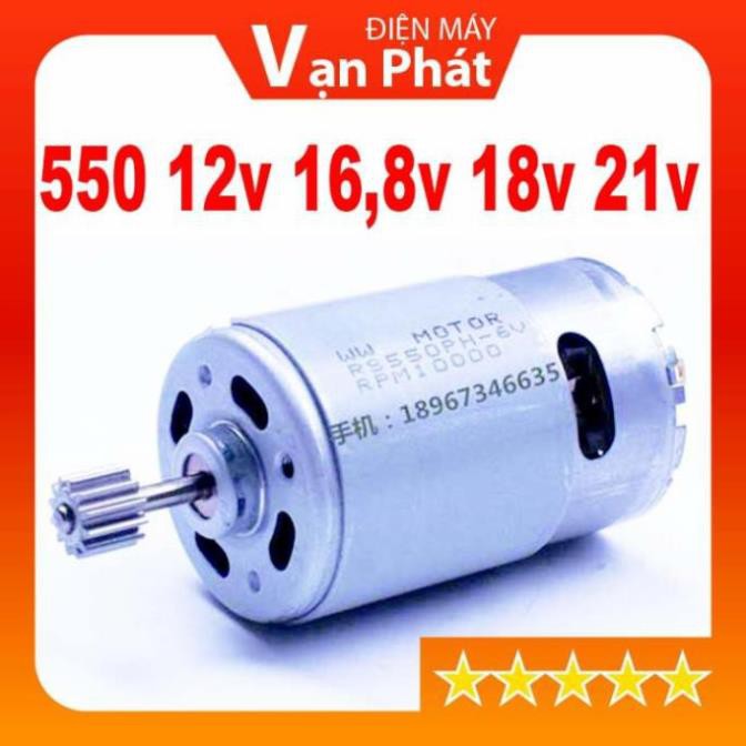 HÓT  - Motor 550 công suất cao chuyên cho máy pin 12V - 16,8V - 21V -  P030