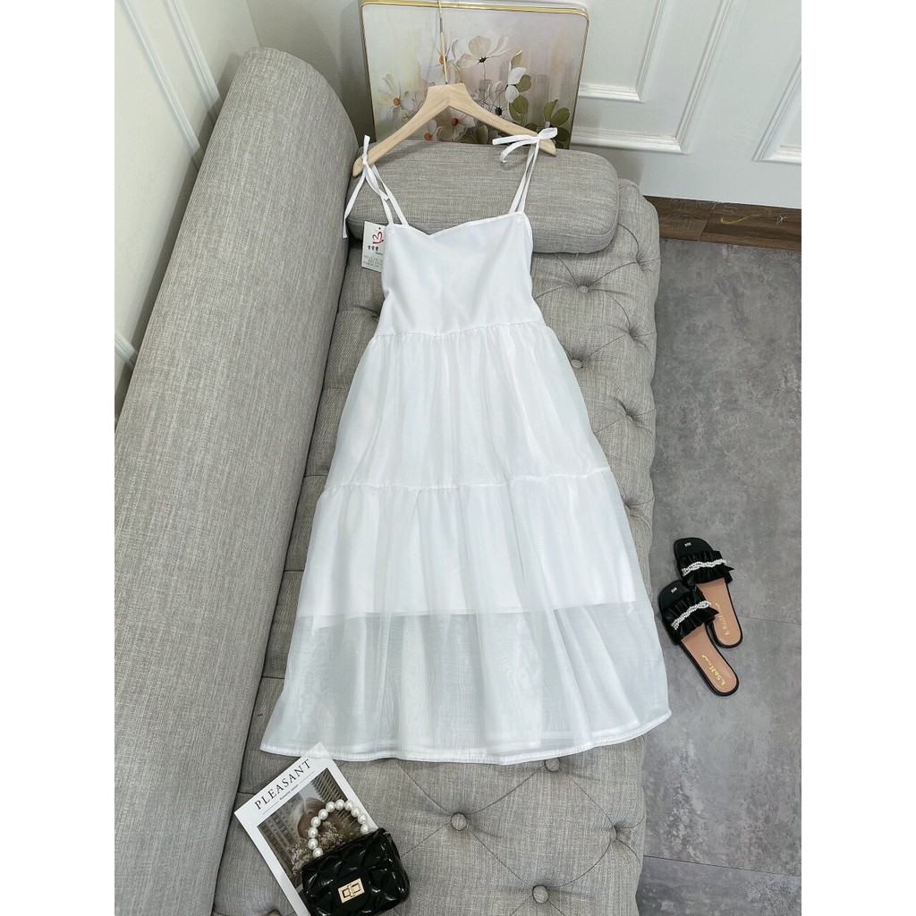 Váy Nữ , Đầm Maxi Hai Dây Chât Đũi Tơ Hai Lớp Siêu Xinh | BigBuy360 - bigbuy360.vn