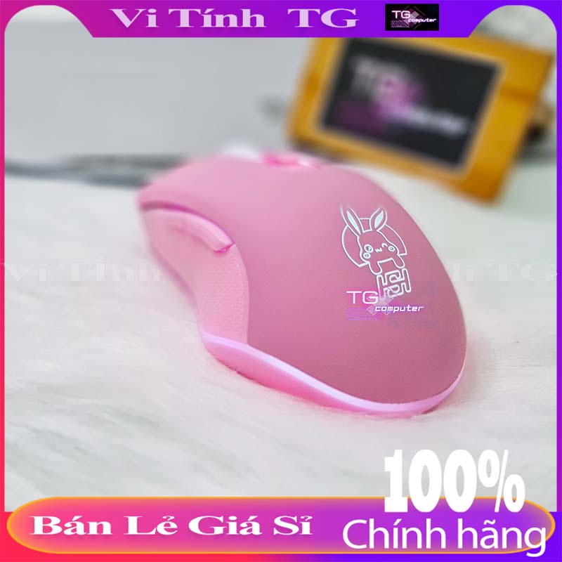 Chuột máy tính màu hồng dùng cho PC – Laptop Siêu cute đáng yêu Vi tính TG