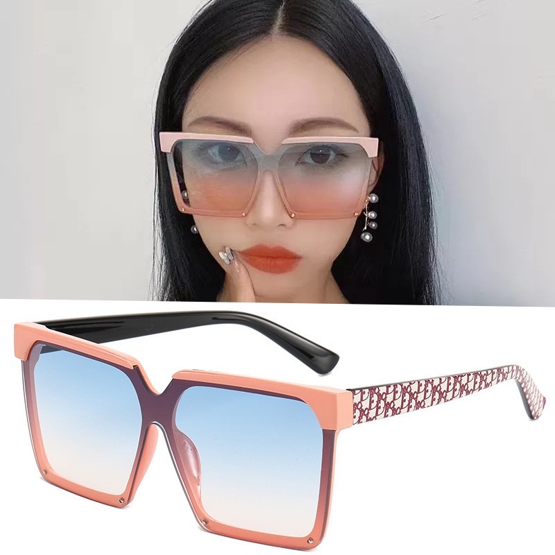 Kính Mát Gọng Vuông Lớn Phong Cách Retro Thời Trang Cho Nữ