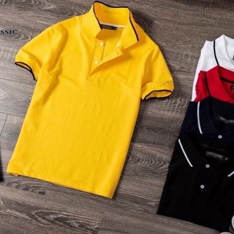 Áo Phông Nam VIỀN CỔ, Chát Cotton Cực Đẹp, Thấm Hút Mồ hôi, Thông Thoáng