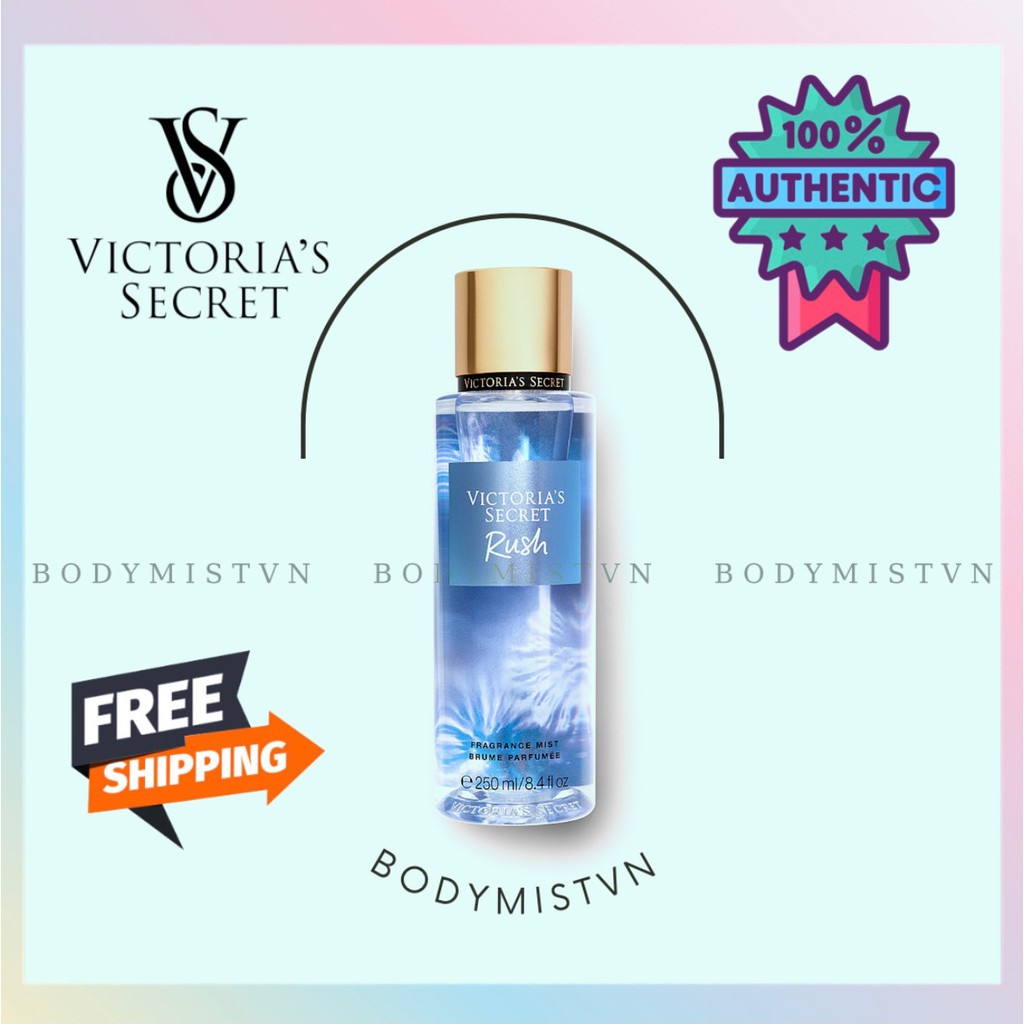🤎 𝐁𝐨𝐝𝐲𝐦𝐢𝐬𝐭𝐯𝐧 - Xịt Thơm Body Victoria’s Secret Fragrance Mists Scent Rush 250ml 🤎 | Thế Giới Skin Care