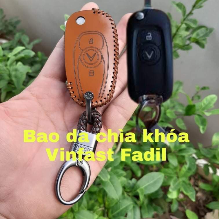 Bao Da Chìa Khóa ô tô VINFAT ( Fadil) da bò thật, giá xưởng sản xuất, bảo hành 2 năm
