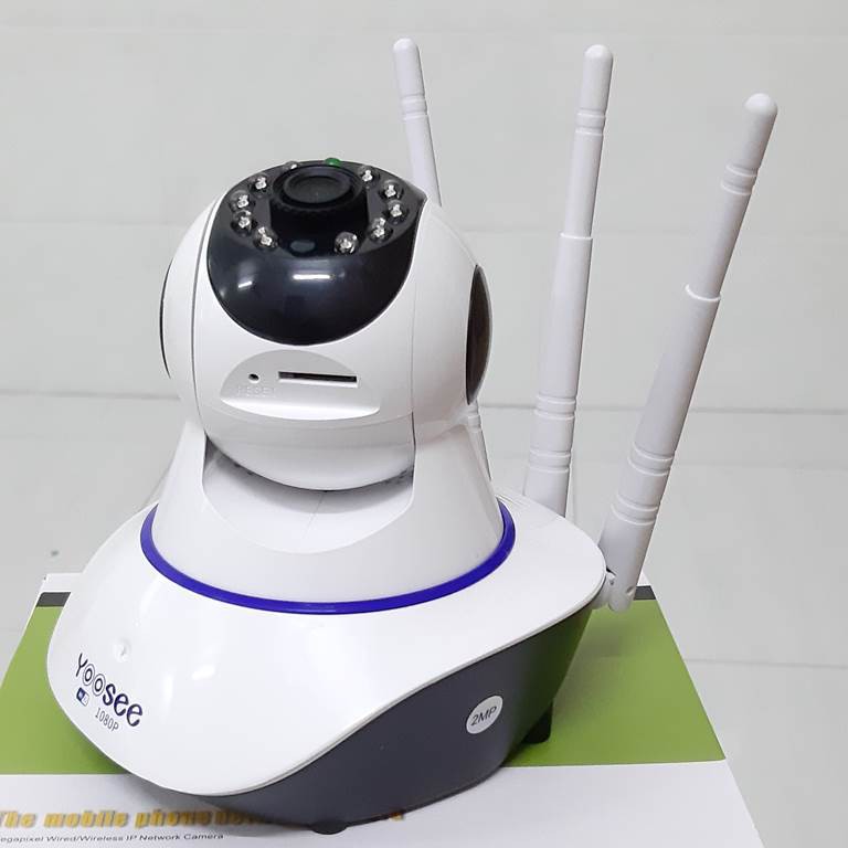 Camera wifi yoosee 3 râu xoay 360 trong nhà hỗ trợ hồng ngoại quay đêm khe thẻ nhớ ghim trên đầu camera | BigBuy360 - bigbuy360.vn