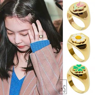 [Mã SKAMCLU8 giảm 10% cho đơn từ 100K] Nhẫn hoa cúc GD 2021 - Nhẫn cúc họa mi Jennie BlackPink