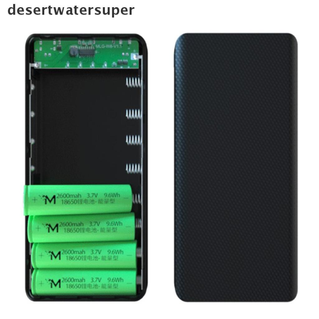 Hộp Sạc Pin Hai Cổng USB 8 X 18650 DIY Ốp