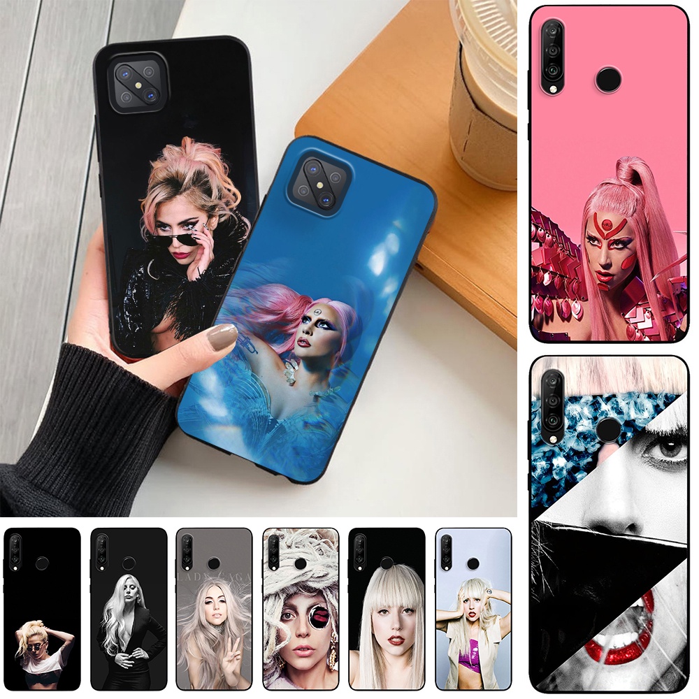 Ốp điện thoại silicon mềm viền đen hình Lady Gaga cho OPPO Reno 2 2Z 2F 3 4 4G 3 Pro
