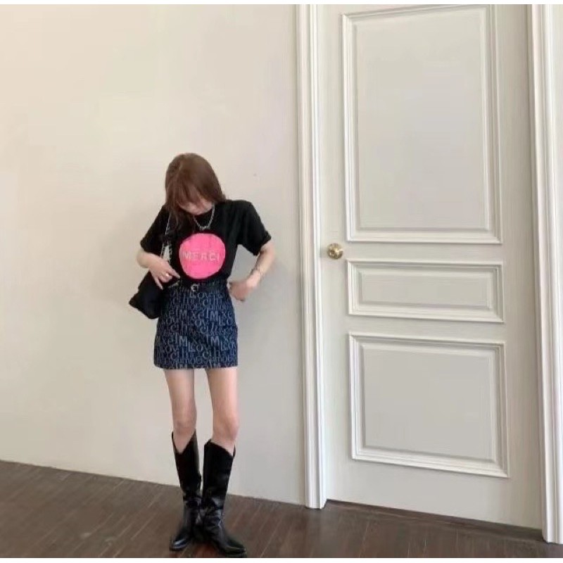 Chân Váy bò kèm đai, chân váy Jeans Chữ A Lưng Cao Phong Cách Hàn Quốc Thời Trang Xuân Hè 2021 Cho Nữ | BigBuy360 - bigbuy360.vn