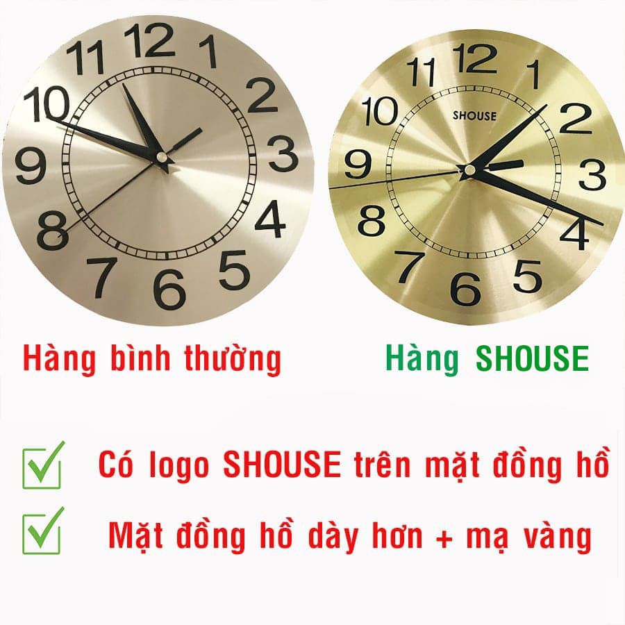 Đồng Hồ Treo Tường Con Chim Công Trang Trí Kim Trôi Hiện Đại DTN006 Shouse không gây tiếng động cho phòng khách