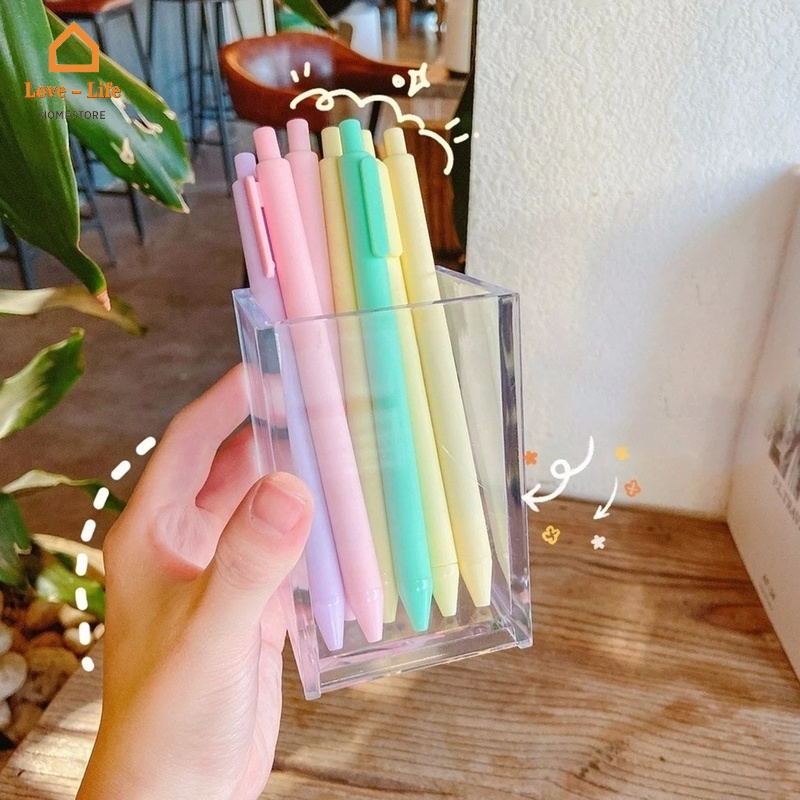 Giá Đỡ Bút/Cọ Để Bàn Bằng Acrylic Phong Cách Ins Sắp Xếp Gọn Gàng Cho Nhà Ở