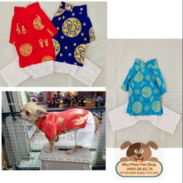🐶🐱 Áo Dài Tết cho chó mèo