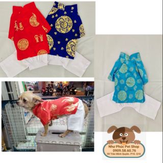 🐶🐱 Áo Dài Tết cho chó mèo
