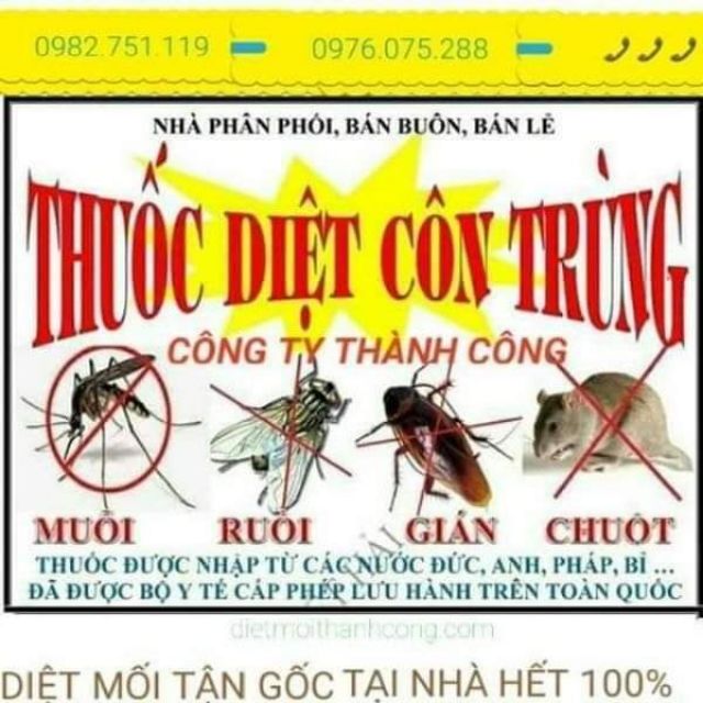 Thuốc diệt muỗi,ruồi,kiến,gián,bọ chét,ve Hantox200 100ml [chính hãng]