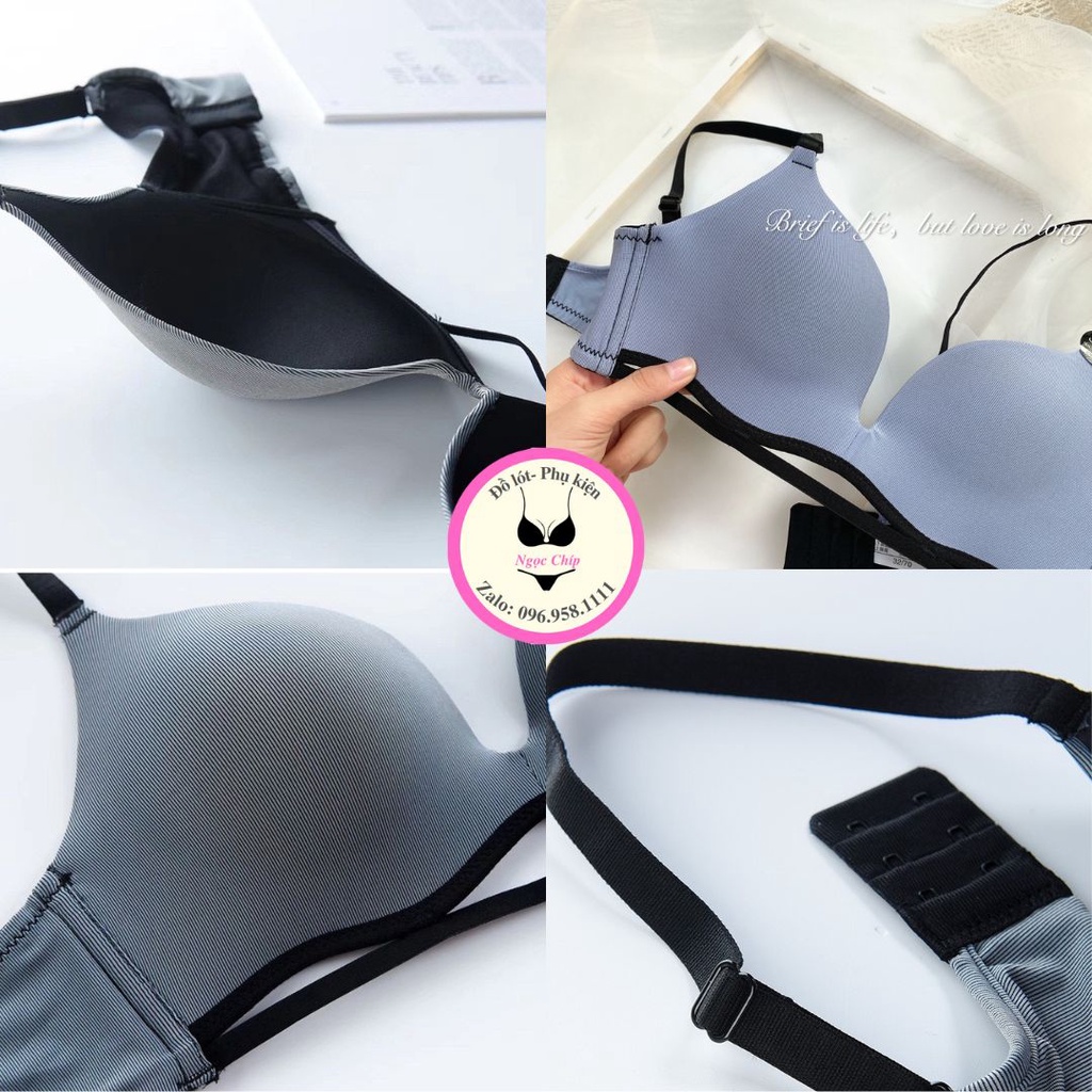 Áo lót nữ không gọng nâng ngực , áo ngực nữ mút mỏng viền sóng sexy gợi cảm AL07