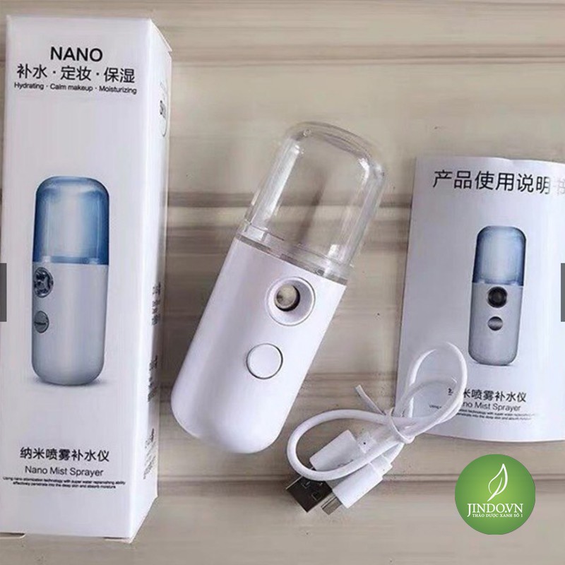 Máy Phun Sương Xông Hơi Mặt NaNo Mini Cầm Tay Hỗ Trợ Dưỡng Da Cấp Nước Tối Đa - Loại 1 mã JD929