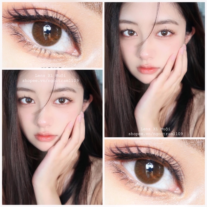 Lens mắt nâu tự nhiên xoxo có độ