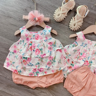 SET BỘ HOA 2 TẦNG CHO BÉ GÁI