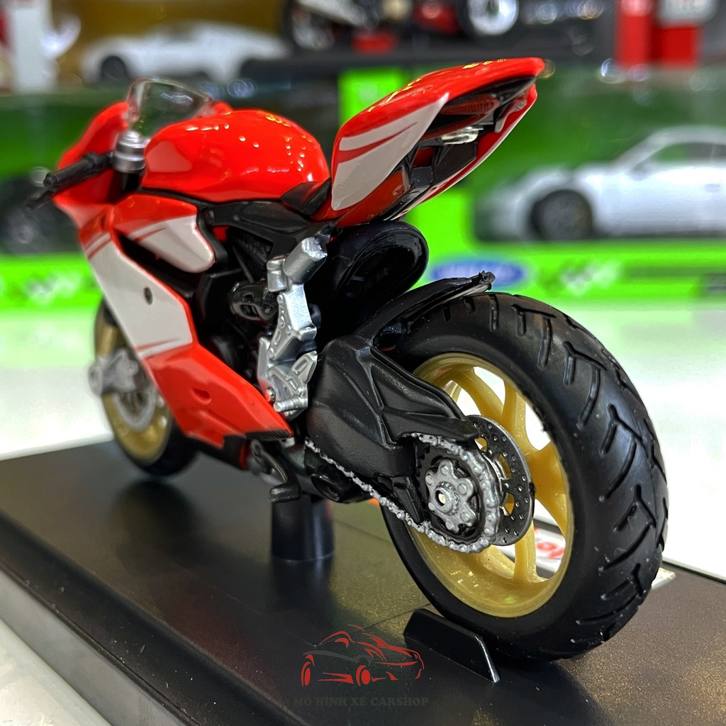 Mô hình xe mô tô Ducati 1199 Superleggera tỉ lệ 1:18 hãng Maisto