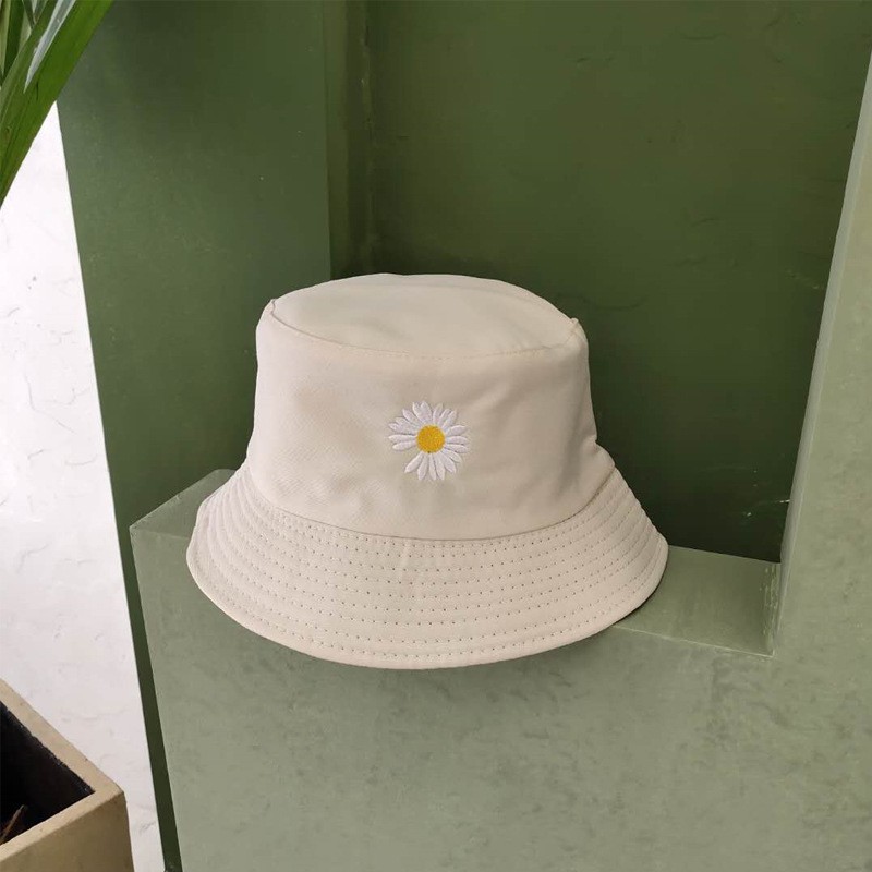 Mũ bucket hoa cúc GD hai mặt nam nữ đẹp - ẢNH THẬT - Mũ bucket hat M09