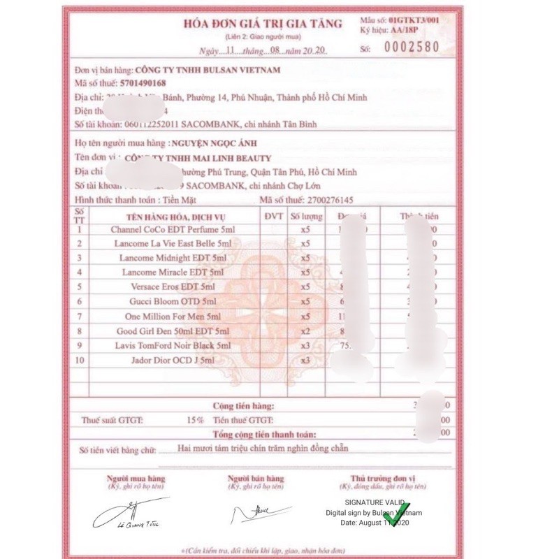 Nước Hoa Nữ 20ml [Tổng Hợp Hơn 20 Mùi Đẳng Cấp] Tinh Dầu TESTER Mini Bỏ Túi - Sang Trọng - Cao Cấp - Lưu Hương Lâu | BigBuy360 - bigbuy360.vn