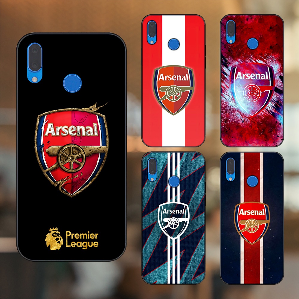 Ốp lưng Huawei Nova 3, Nova 3i, Nova 3e, P20 Lite viền đen in hình Arsenal FC