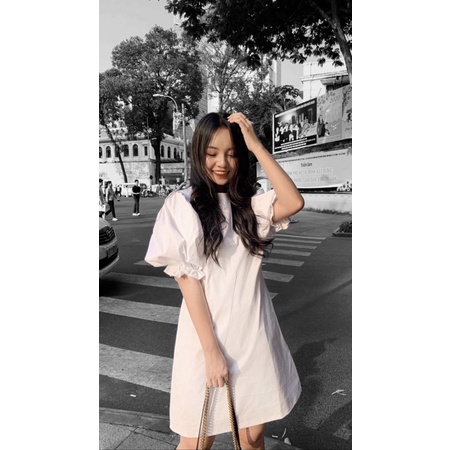 Đầm Dii màu kem pass 250k