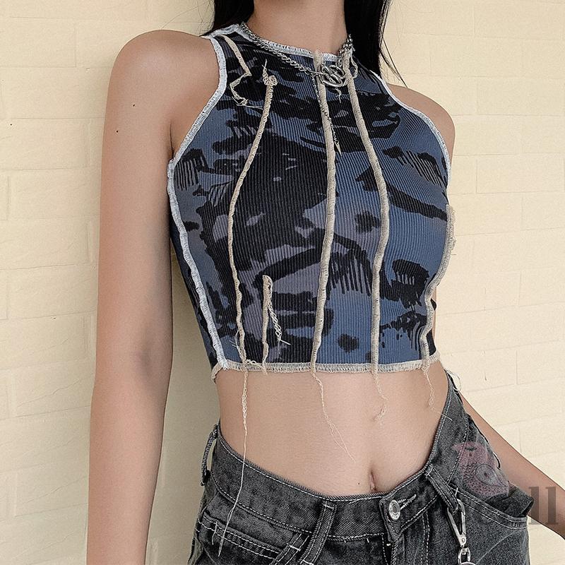 Áo cổ tròn không tay dáng ôm thời trang dành cho nữ | BigBuy360 - bigbuy360.vn