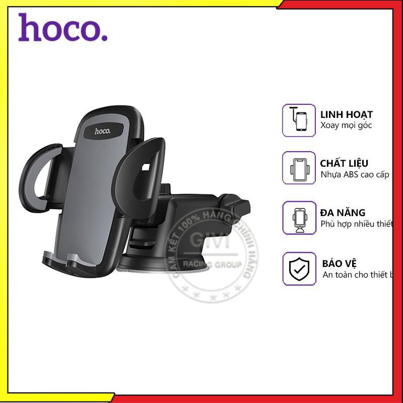 Giá đỡ điện thoại Hoco CA31A trên xe hơi, sử dụng đa năng tiện dụng, tương thích các thiết bị dưới 3.5-7inch