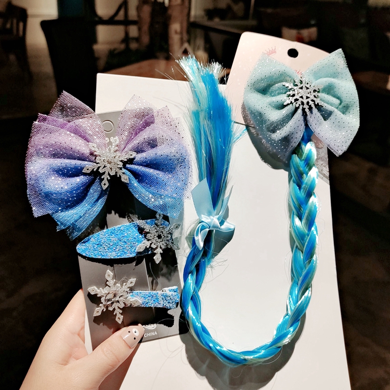 Kẹp Tóc Phong Cách Phim Frozen Cho Bé Gái