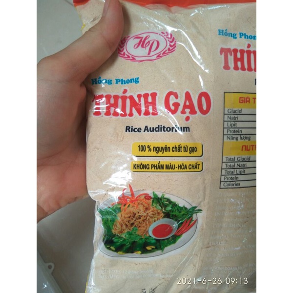 Bột thính gạo làm nem - bột nem thính nguyên chất gói 1kg thơm ngon