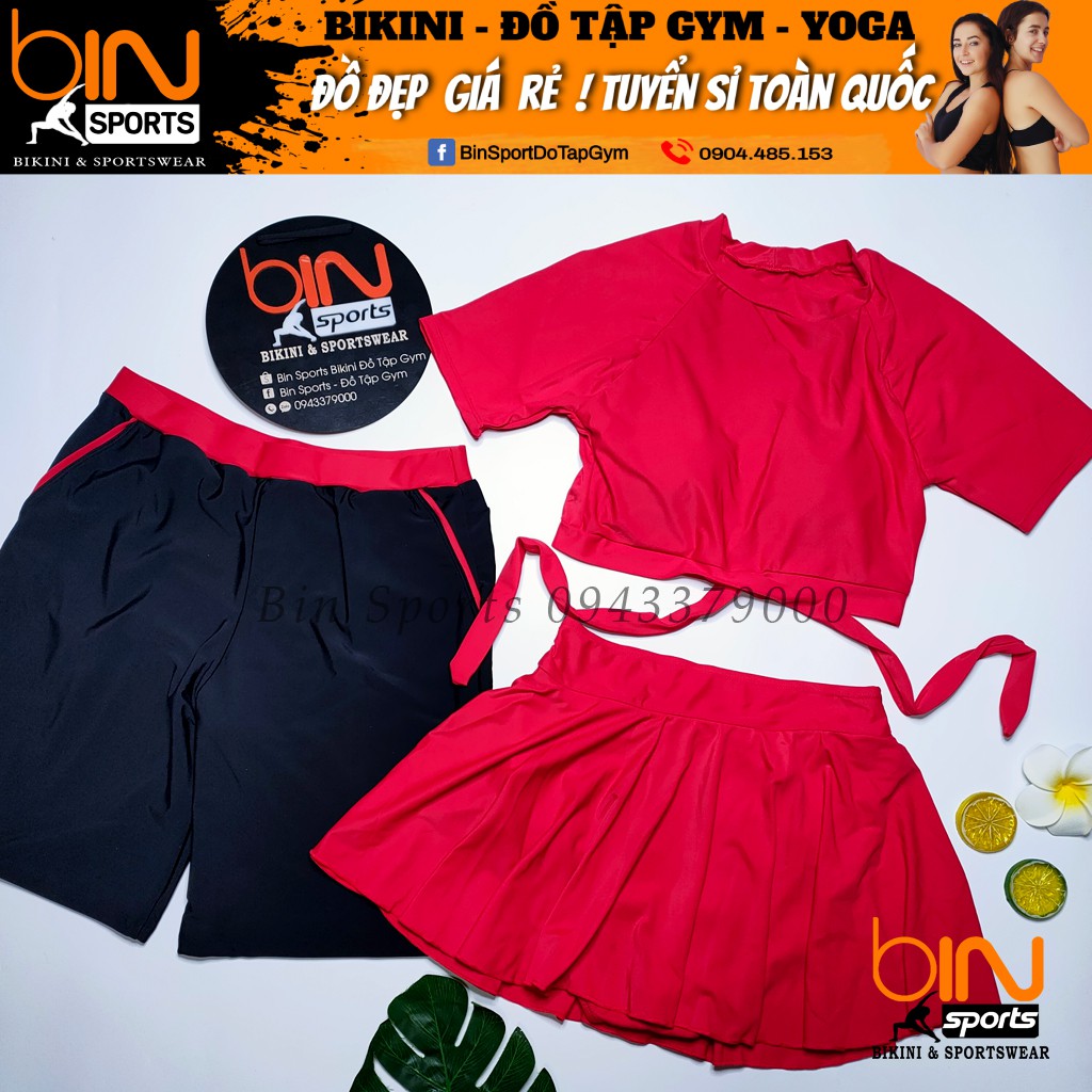 Đồ Bơi Cặp Nam Nữ Mặc Đi Biển Bin Sports CB082