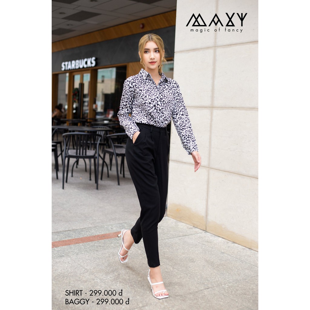 Quần baggy công sở màu đen black baggy Maxy Workshop | BigBuy360 - bigbuy360.vn