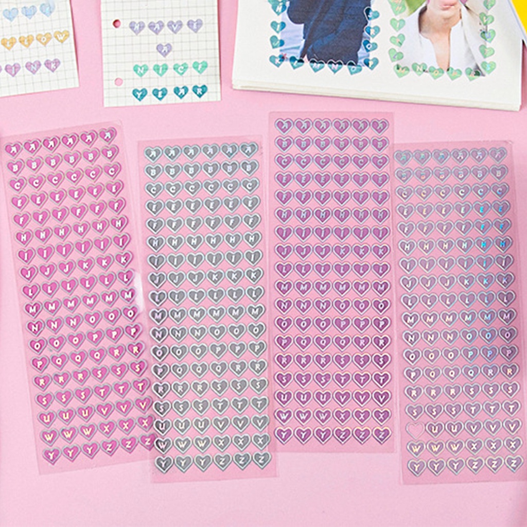 1 Miếng Dán Chữ Cái Tiếng Anh Trang Trí Điện Thoại Sổ Tay